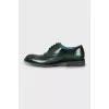 Men's leather shoes green