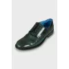 Men's leather shoes green