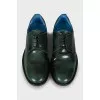 Men's leather shoes green