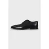 Men's leather square toe shoes