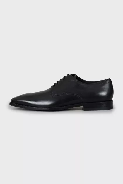 Men's leather square toe shoes