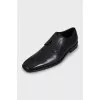 Men's leather square toe shoes