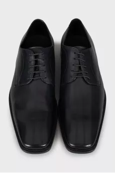 Men's leather square toe shoes