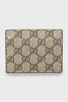 Canvas wallet in signature print