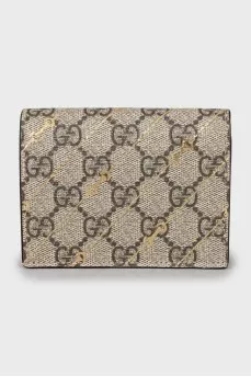 Canvas wallet in signature print