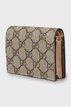 Canvas wallet in signature print