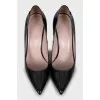 Patent leather pumps
