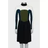 Fitted dress with high neck