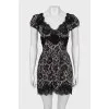 Short sleeve dress with lace