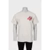 Men's straight-fit T-shirt with print