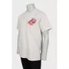 Men's straight-fit T-shirt with print
