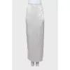 Maxi skirt with back slit