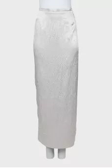 Maxi skirt with back slit