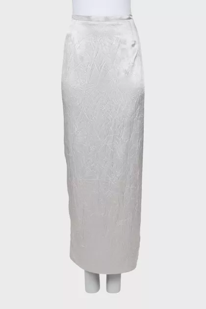 Maxi skirt with back slit