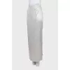 Maxi skirt with back slit