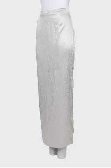 Maxi skirt with back slit
