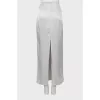 Maxi skirt with back slit