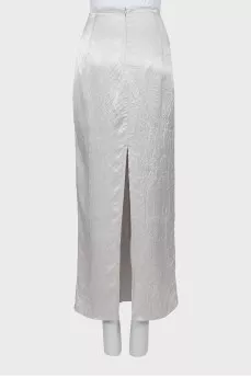 Maxi skirt with back slit
