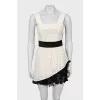 Fitted dress with straps