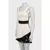 Fitted dress with straps