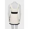 Fitted dress with straps