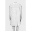 Shift dress with perforations