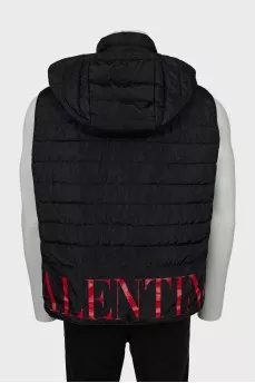 Men's printed quilted vest