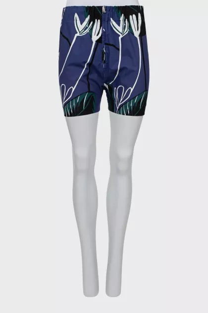 Straight zip shorts