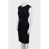 Black fitted dress with tag