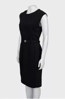Black fitted dress with tag