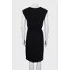 Black fitted dress with tag