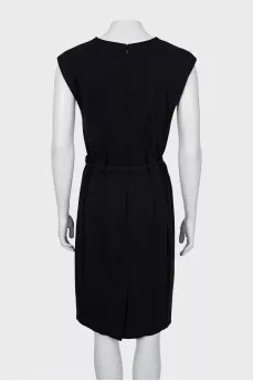 Black fitted dress with tag