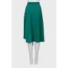 Pleated wrap skirt