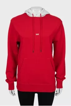 Two-tone text hoodie