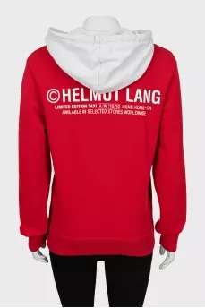Two-tone text hoodie