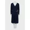 Blue V-neck dress
