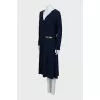Blue V-neck dress