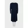 Blue V-neck dress