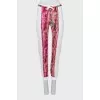 Animal print track pants