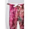 Animal print track pants