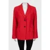 Red wool jacket