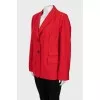 Red wool jacket