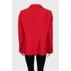 Red wool jacket