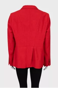 Red wool jacket