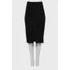 Pencil skirt with front slit