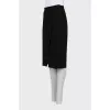 Pencil skirt with front slit