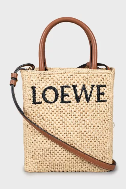 Woven bag with logo