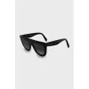 Black browline sunglasses