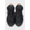 Men's sneakers with embossed print