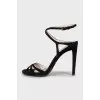 Suede strappy sandals